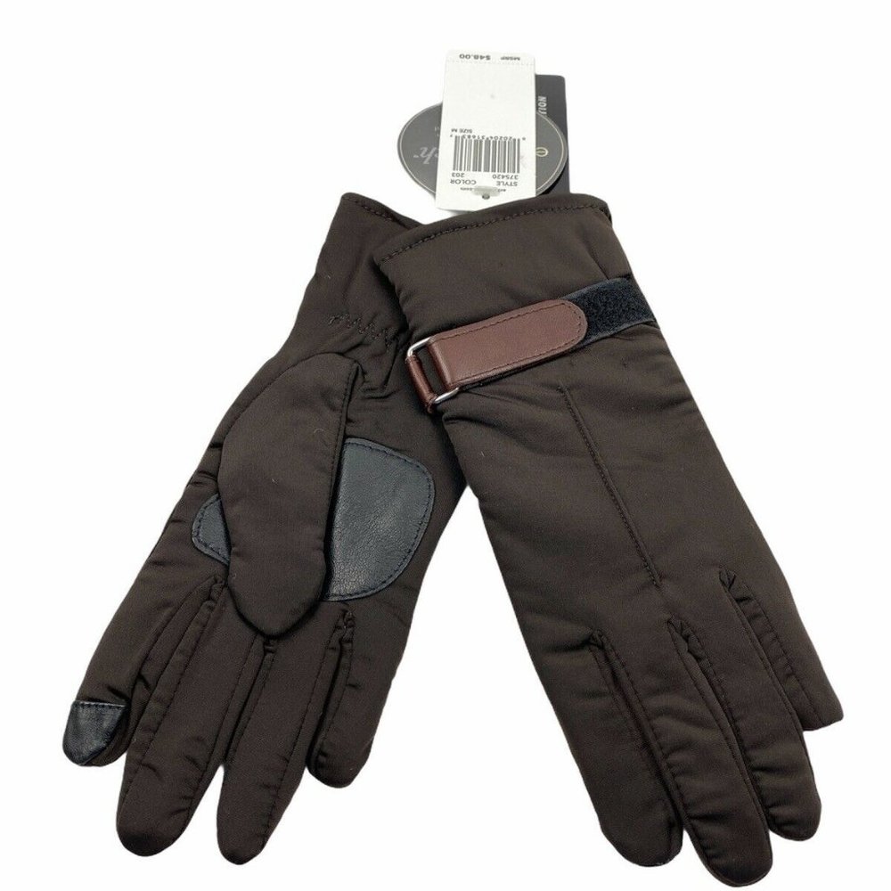 Womens Medium Echo Touch Touchscreen Equipped Thinsulate Dark Brown Gloves NEW